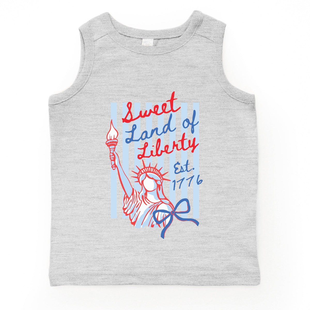 Sweet Land of Liberty Stripes - Youth Tank Top