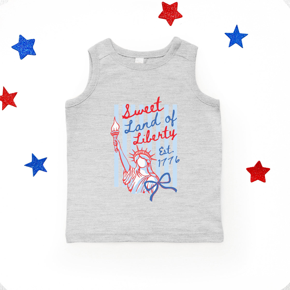 Sweet Land of Liberty Stripes - Youth Tank Top