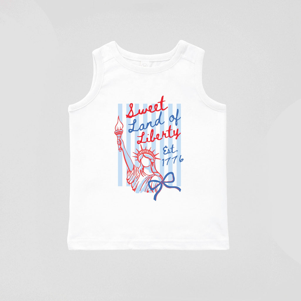 Sweet Land of Liberty Stripes - Youth Tank Top