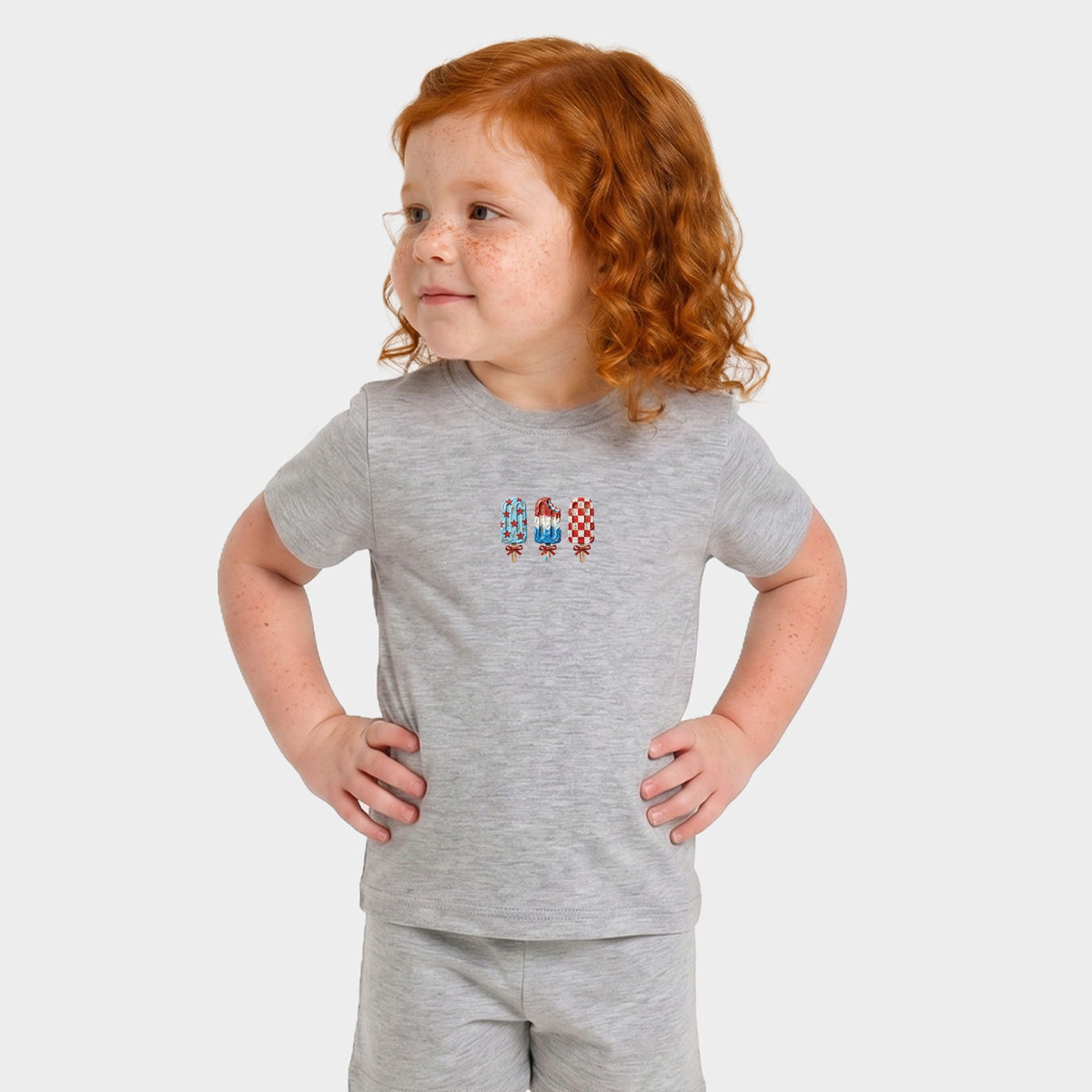 Patriotic Popsicles - Toddler Crew Shorts Set product image 4
