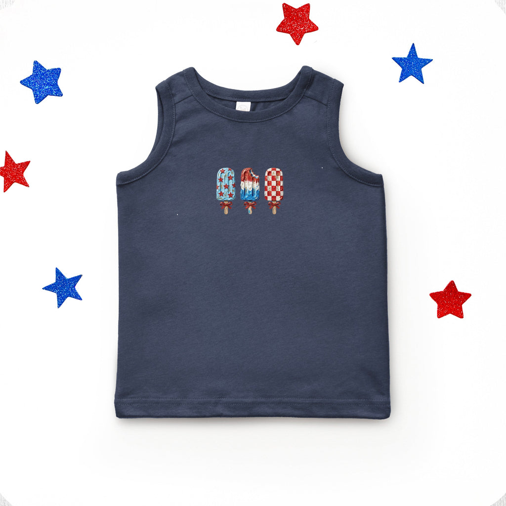 Patriotic Popsicles - Toddler Graphic Tank