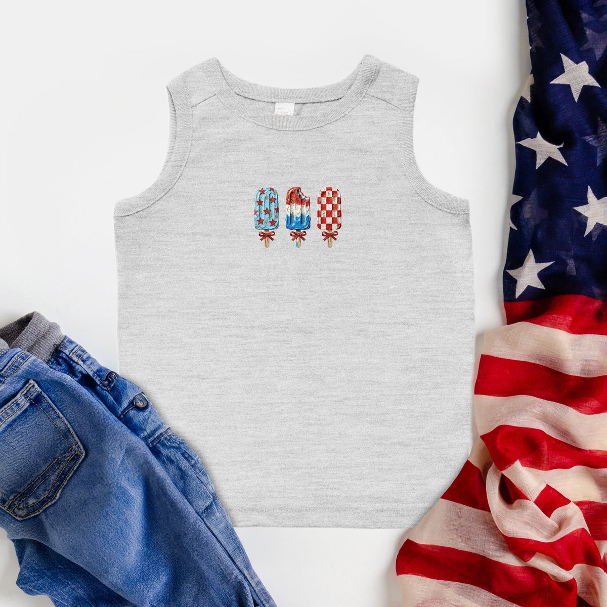 Patriotic Popsicles - Toddler Graphic Tank