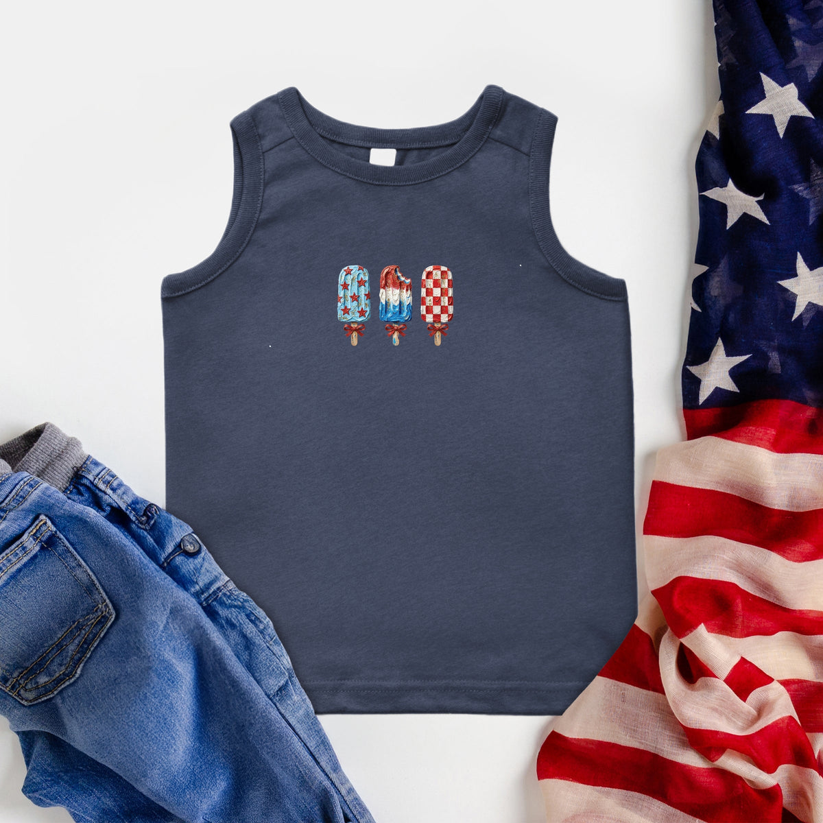 Patriotic Popsicles - Toddler Graphic Tank