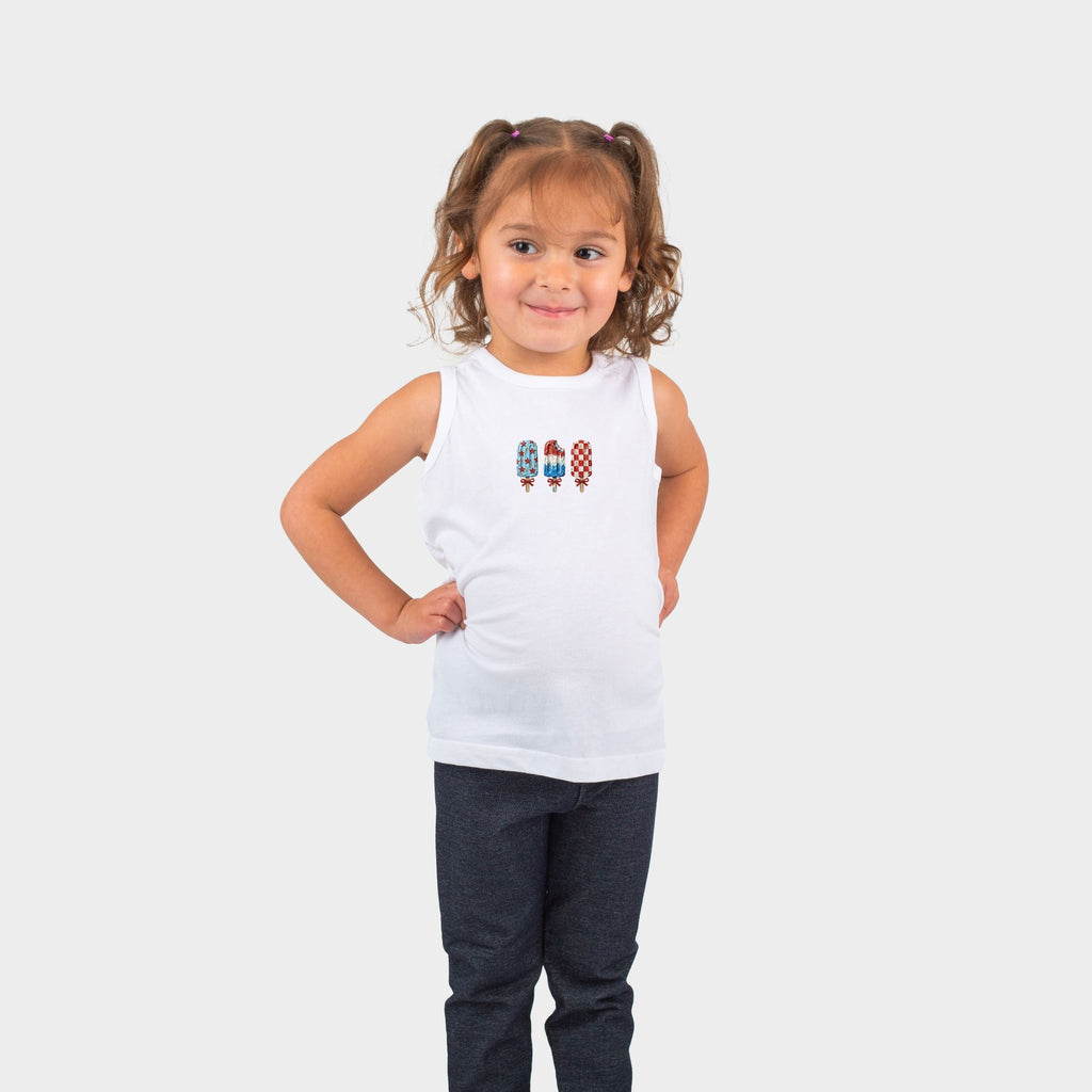 Patriotic Popsicles - Toddler Graphic Tank
