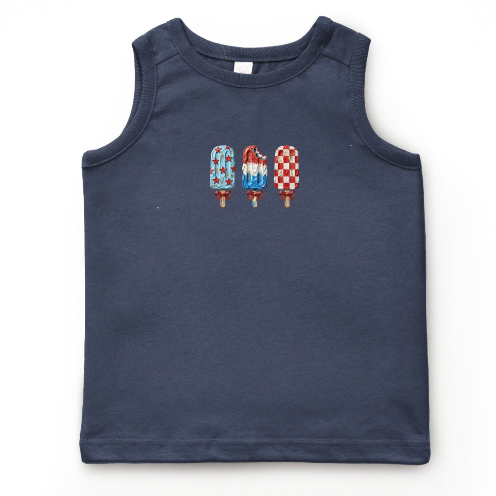 Patriotic Popsicles - Youth Tank Top