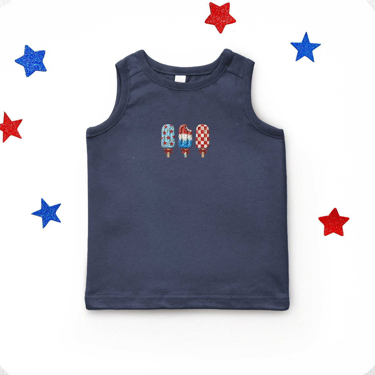 Patriotic Popsicles - Youth Tank Top
