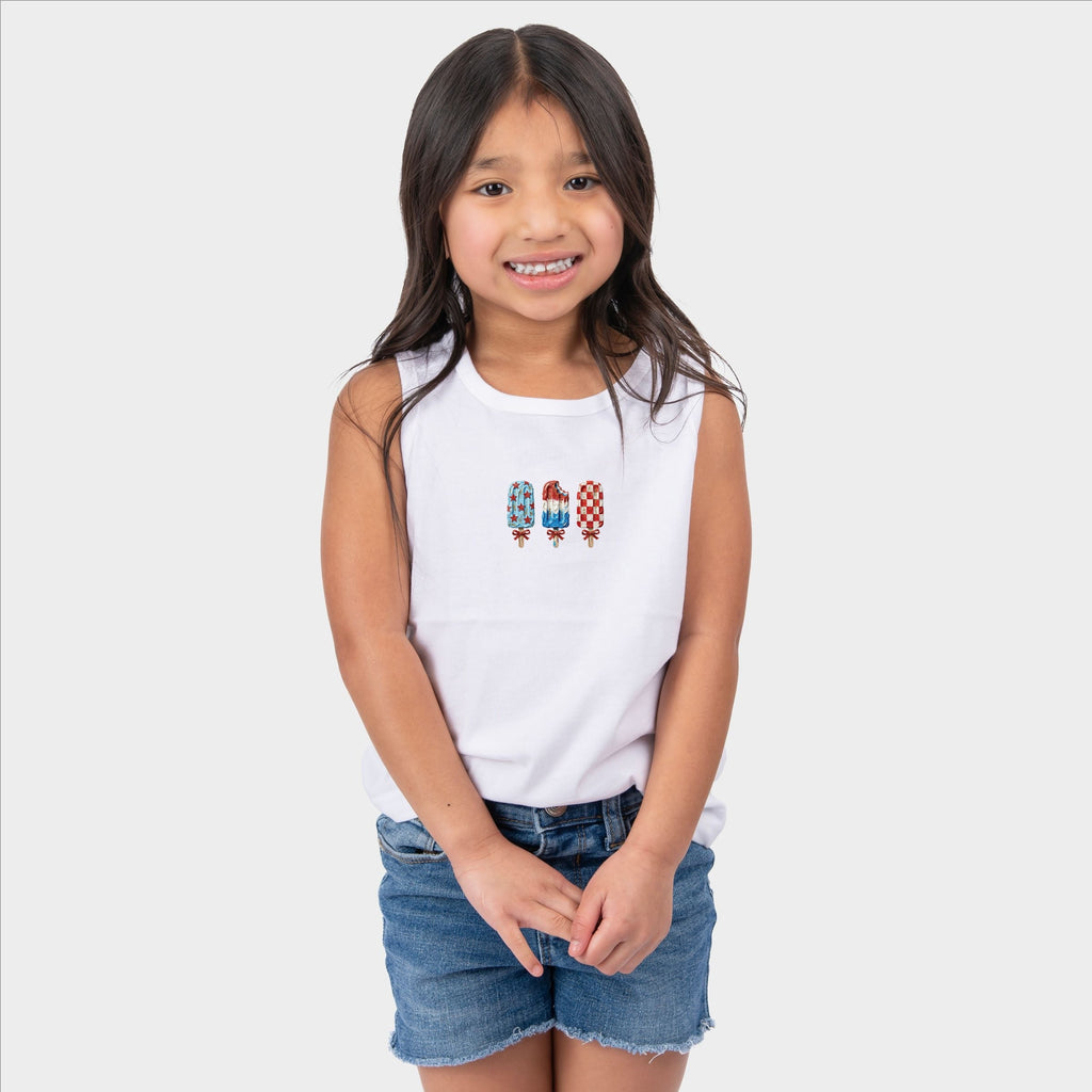 Patriotic Popsicles - Youth Tank Top