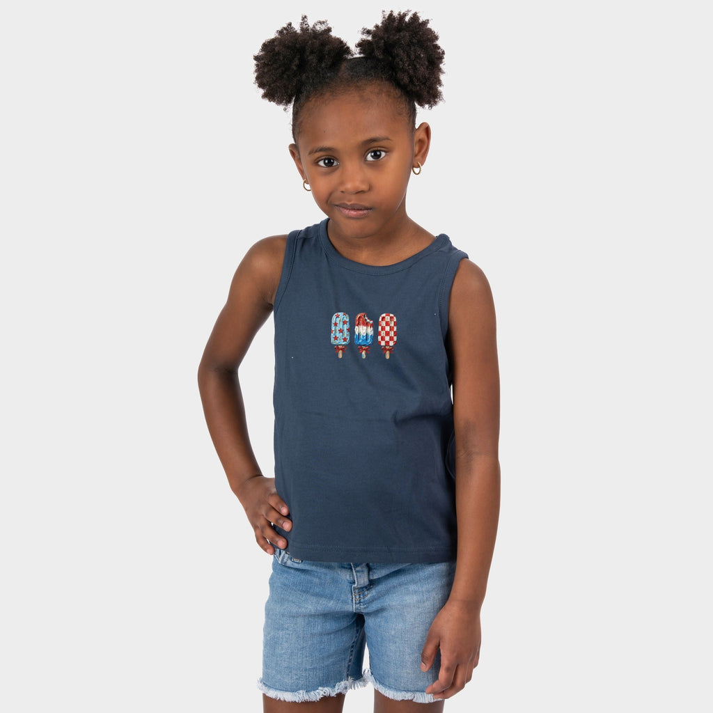 Patriotic Popsicles - Youth Tank Top