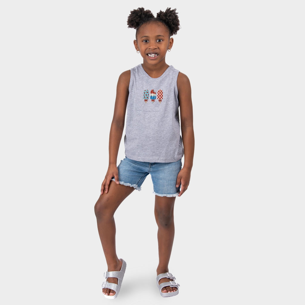 Patriotic Popsicles - Youth Tank Top