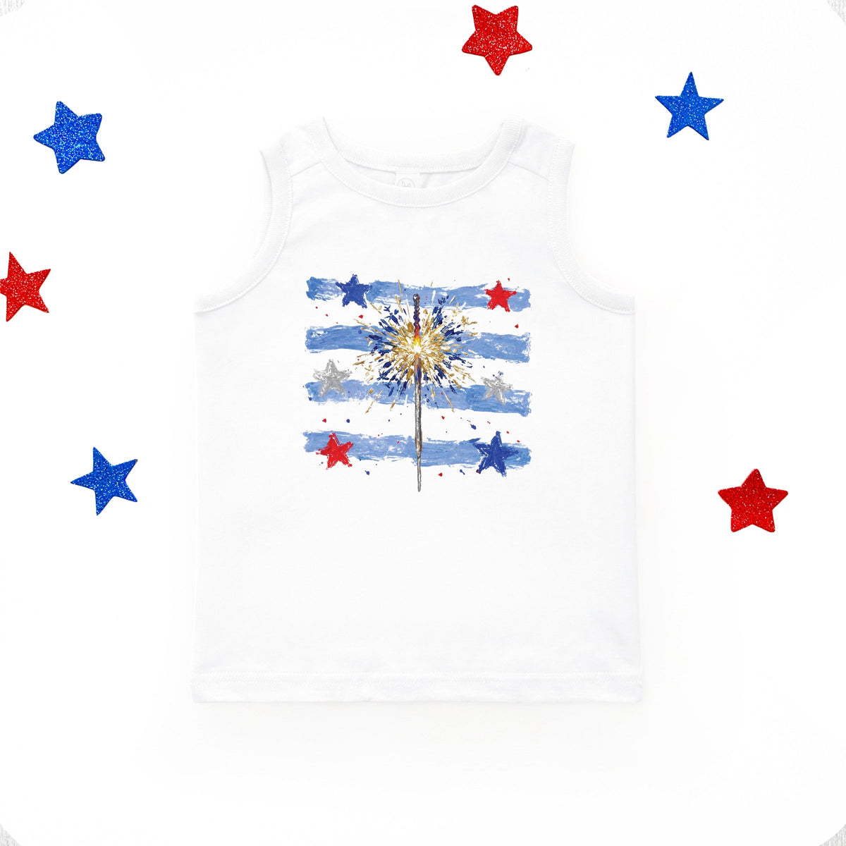 Sparkler Stripes - Youth Tank Top