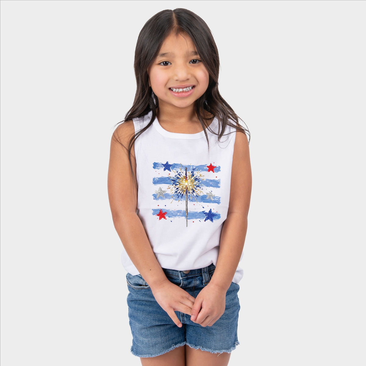 Sparkler Stripes - Youth Tank Top