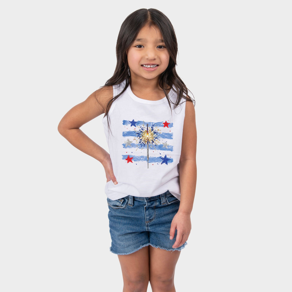 Sparkler Stripes - Youth Tank Top