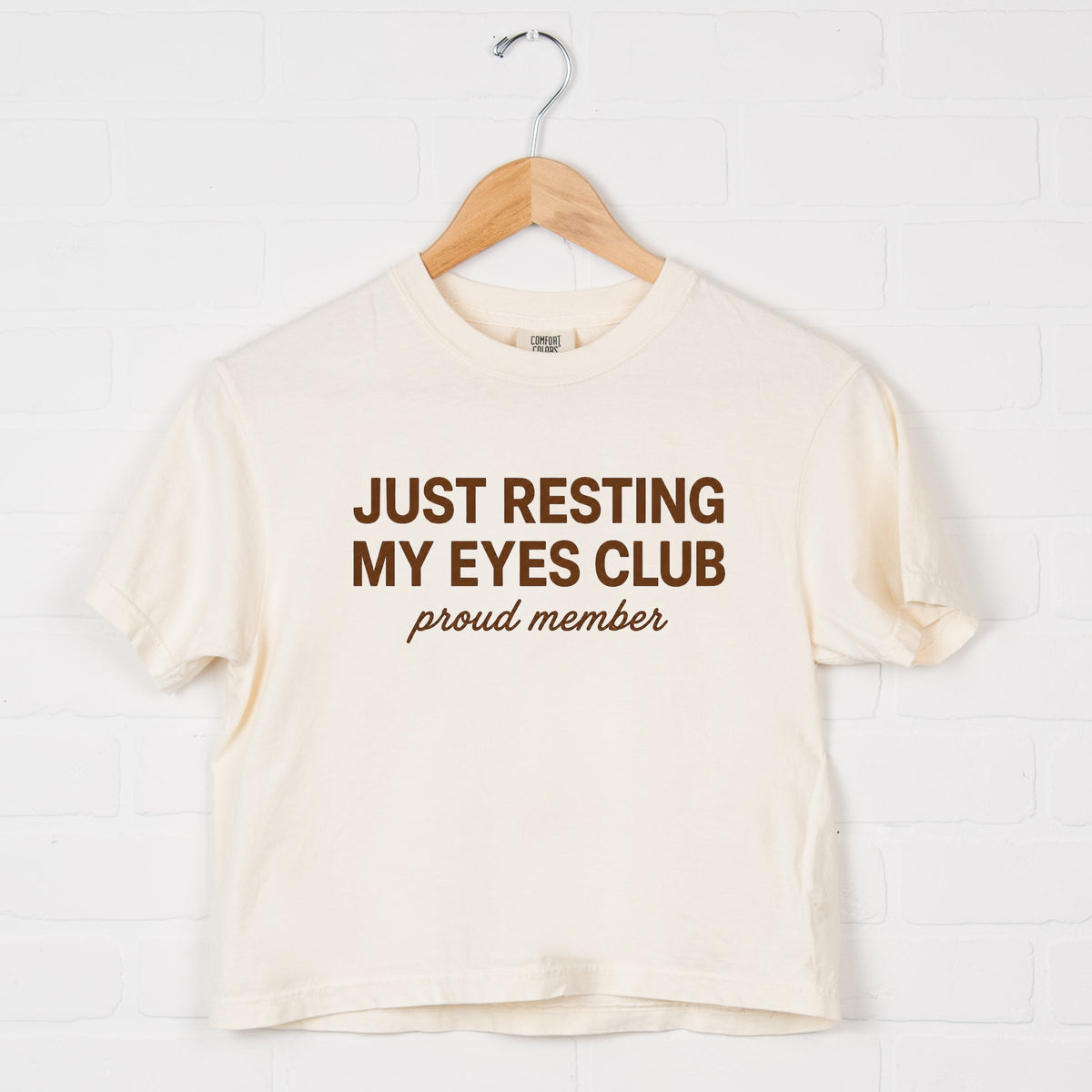 Just Resting My Eyes Club Proud Member - Women's Boxy Crop product image 5