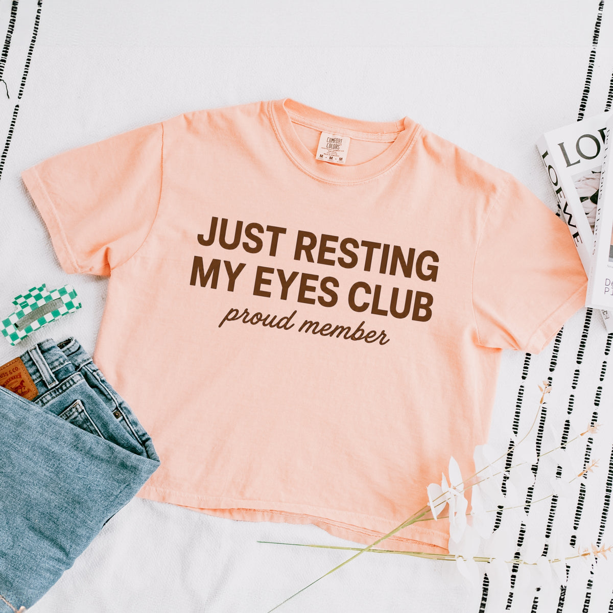 Just Resting My Eyes Club Proud Member - Women's Boxy Crop product image 9