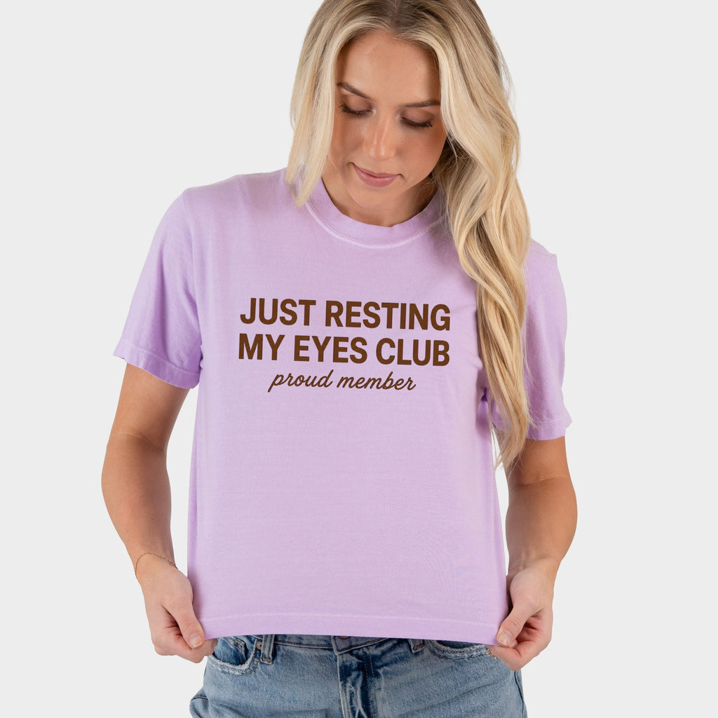 Just Resting My Eyes Club Proud Member - Women's Boxy Crop product image 13