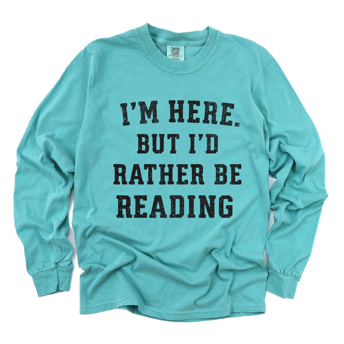 I'm Here. But I'd Rather Be Reading - Women's Garment Dyed product image 2