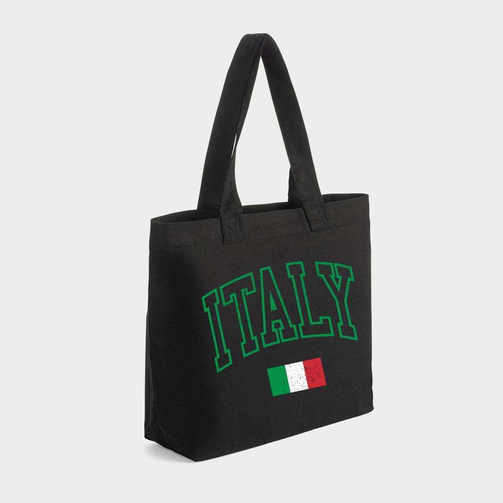 Italy Flag - Zippered Canvas Tote