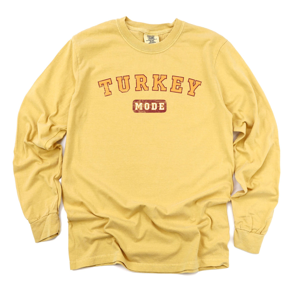 Turkey Mode - Women's Garment Dyed Long Sleeve Graphic product image 2