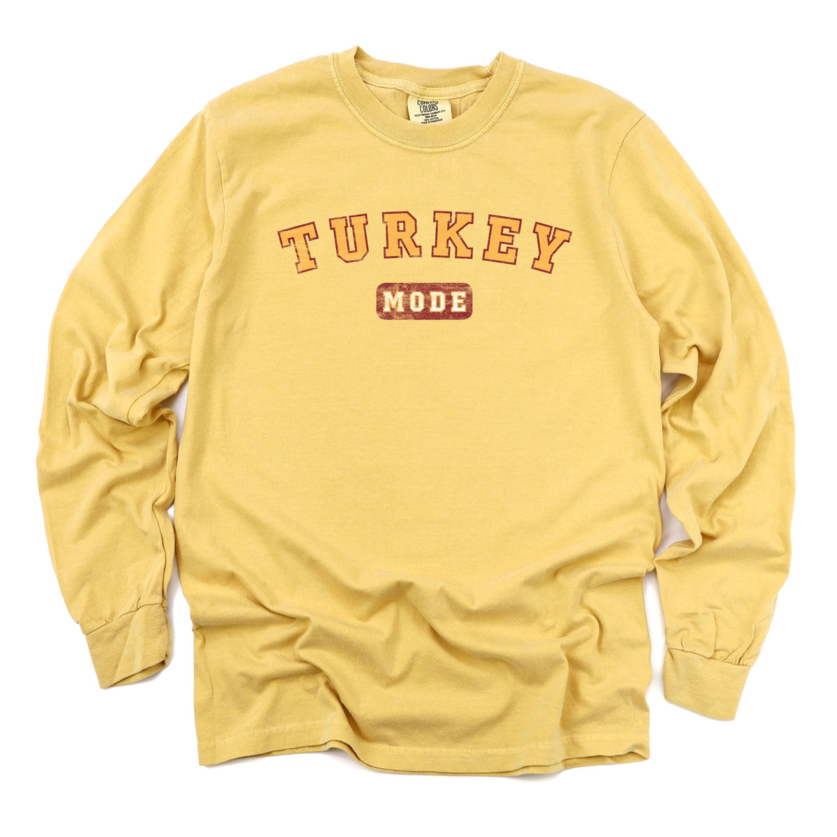 Turkey Mode - Women's Garment Dyed Long Sleeve Graphic product image 2
