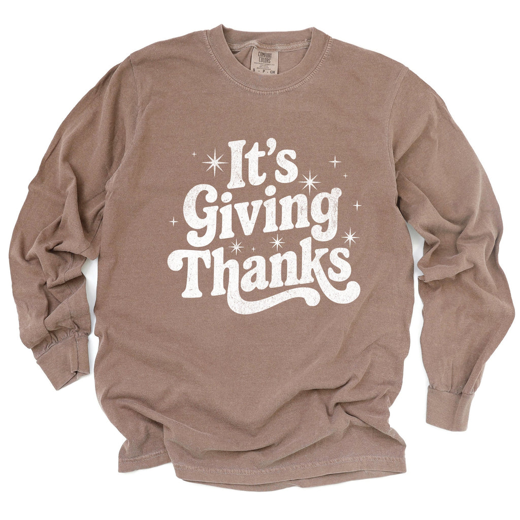 Its Giving Thanks - Women's Garment Dyed Long Sleeve product image 7