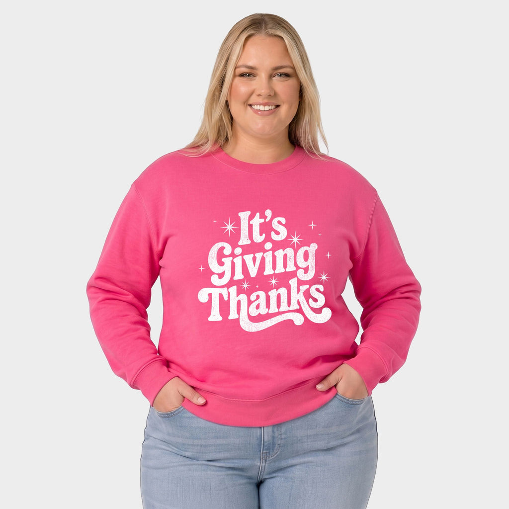 Its Giving Thanks - Women's Plus Sized Graphic Sweatshirt product image 4