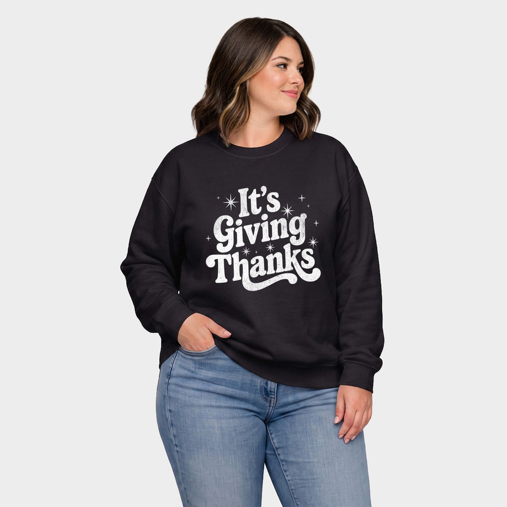 Its Giving Thanks - Women's Plus Sized Graphic Sweatshirt product image 1