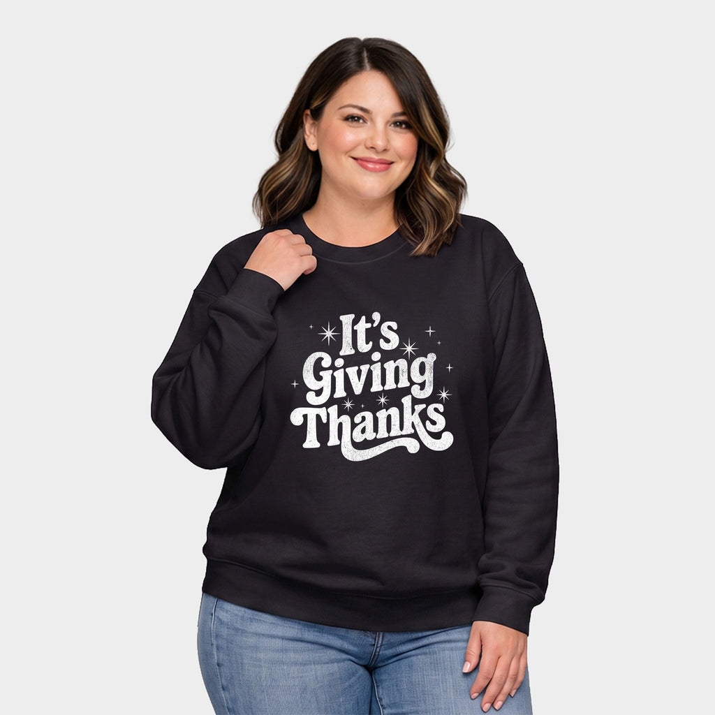 Its Giving Thanks - Women's Plus Sized Graphic Sweatshirt product image 2