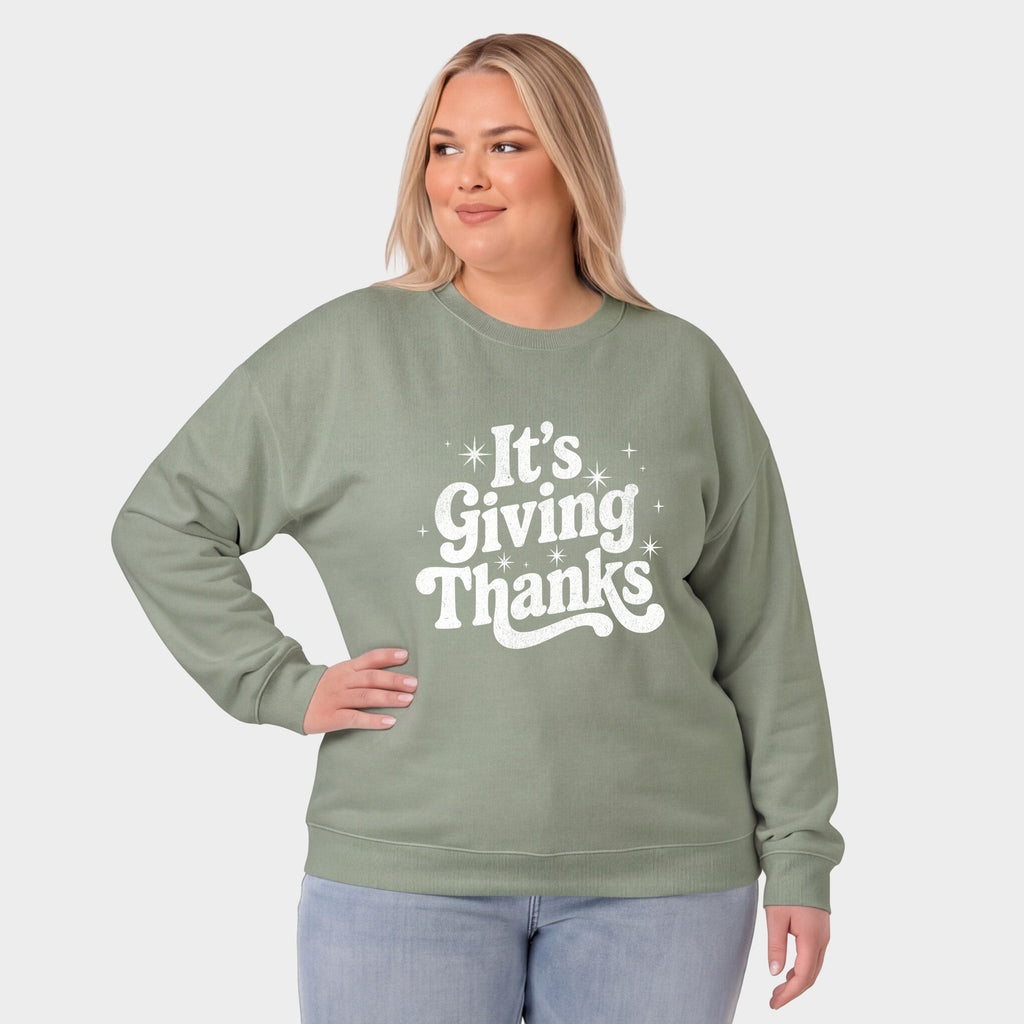 Its Giving Thanks - Women's Plus Sized Graphic Sweatshirt product image 7