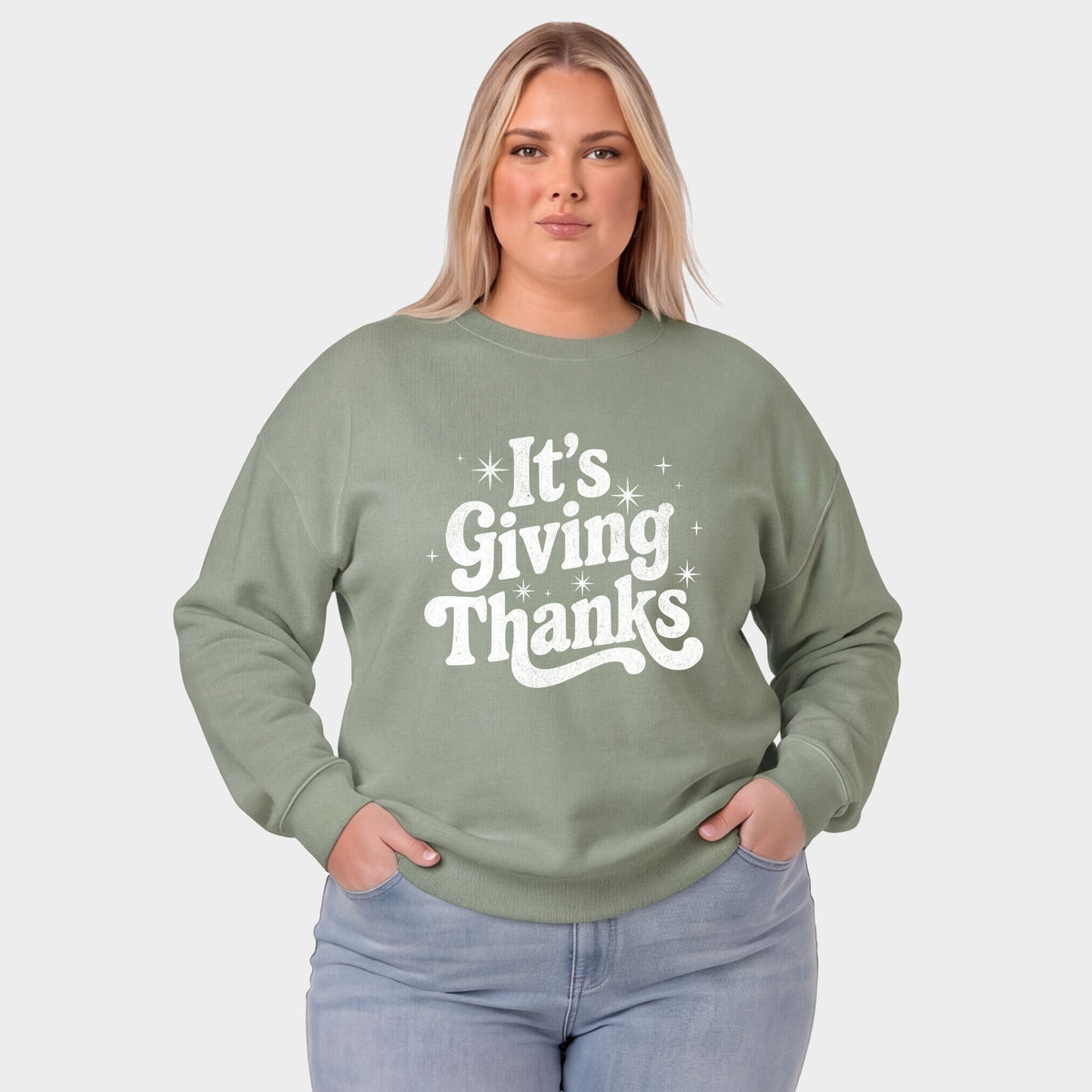 Its Giving Thanks - Women's Plus Sized Graphic Sweatshirt product image 13