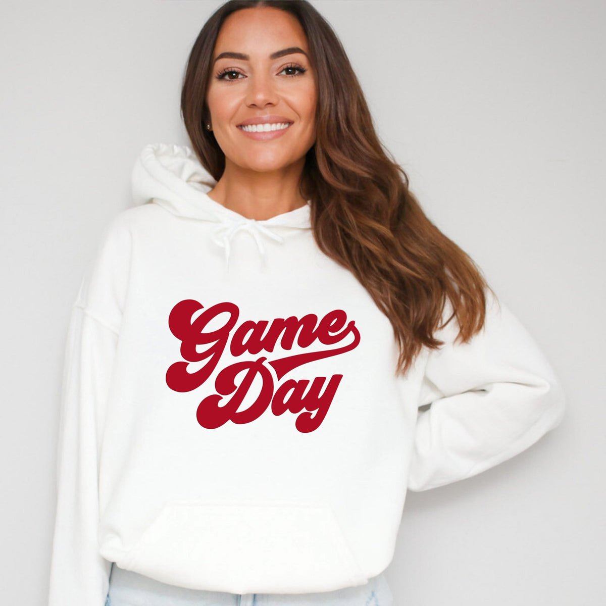 Game Day Retro Puff Print - Women's Graphic Hoodie product image 1
