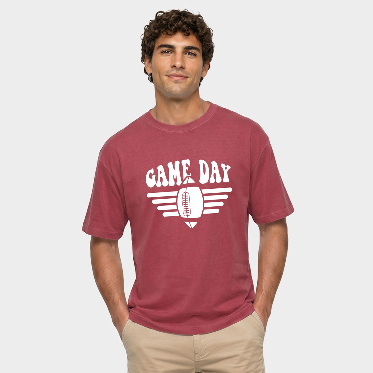 Football Game Day Stripes - Men's Garment Dyed Graphic product image 1