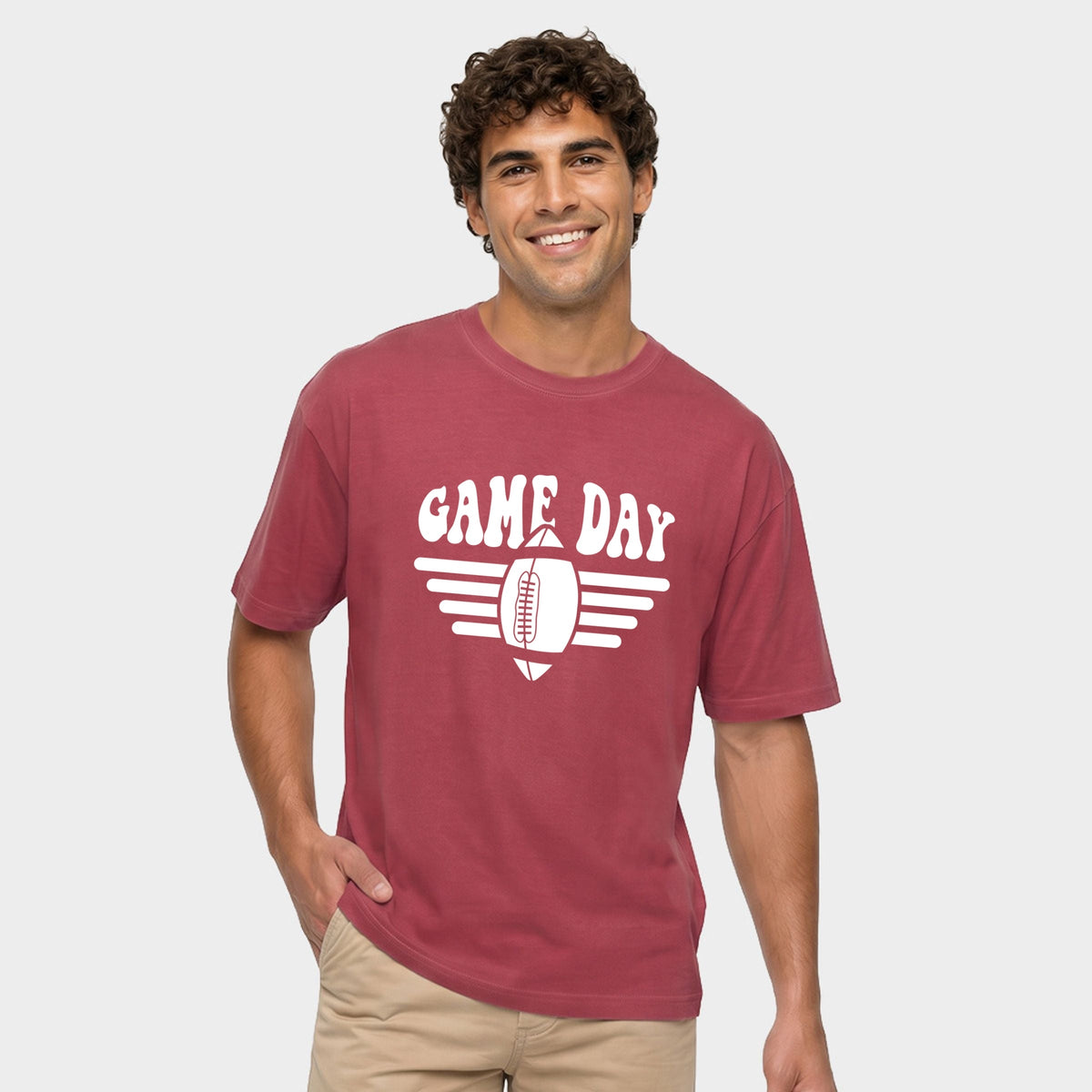 Football Game Day Stripes - Men's Garment Dyed Graphic product image 2