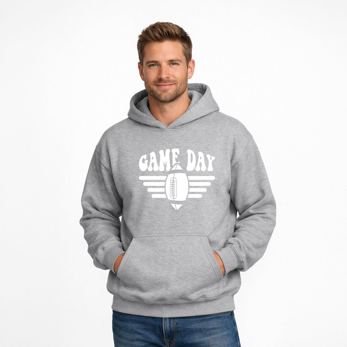 Football Game Day Stripes - Men's Graphic Hoodie product image 4