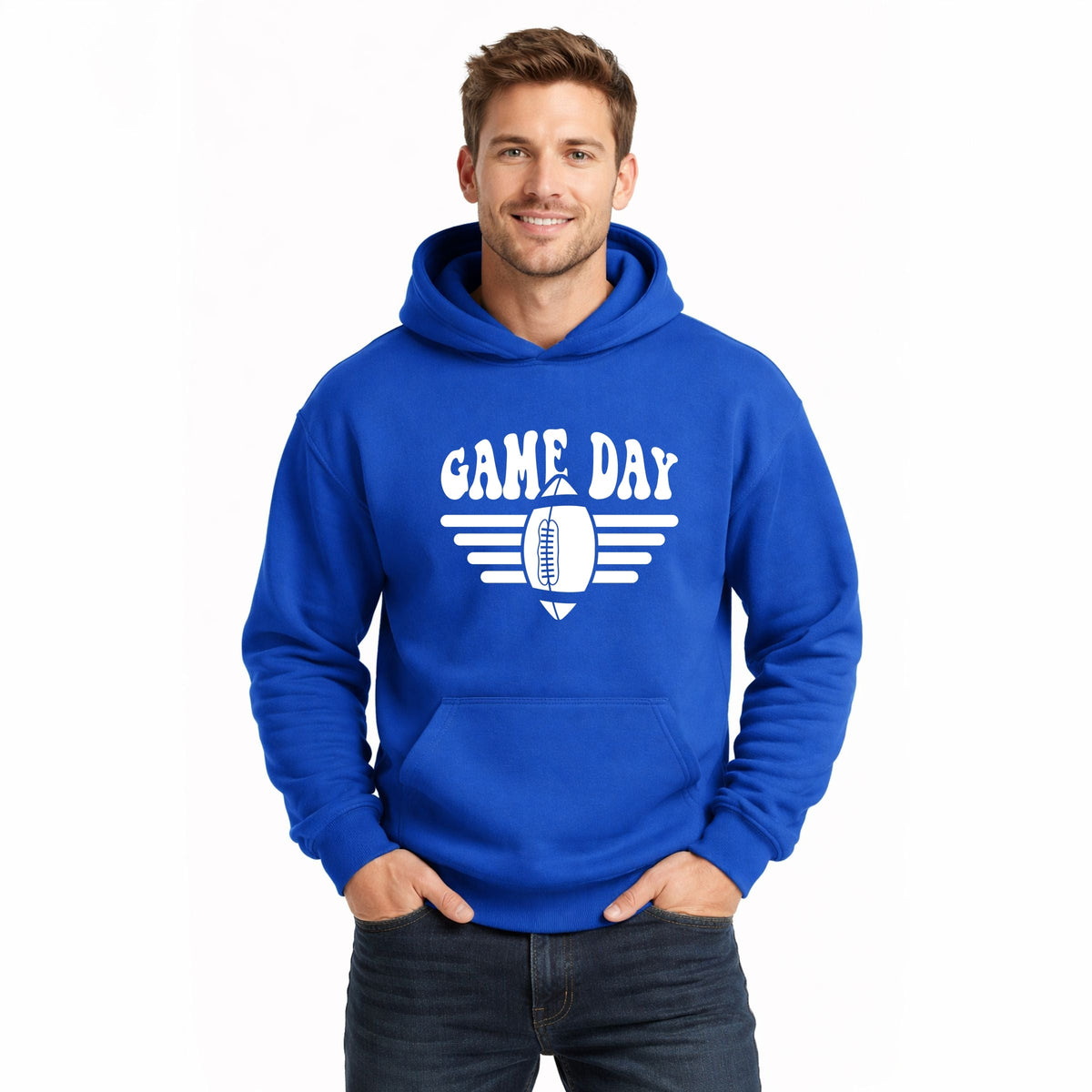 Football Game Day Stripes - Men's Graphic Hoodie product image 1