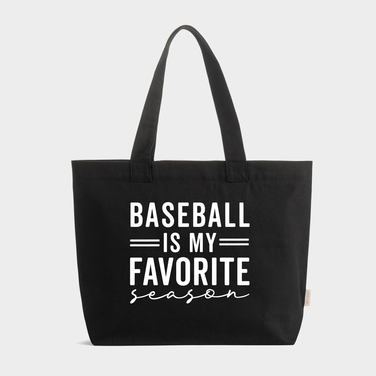 Baseball Is My Favorite Season - Zippered Canvas Tote