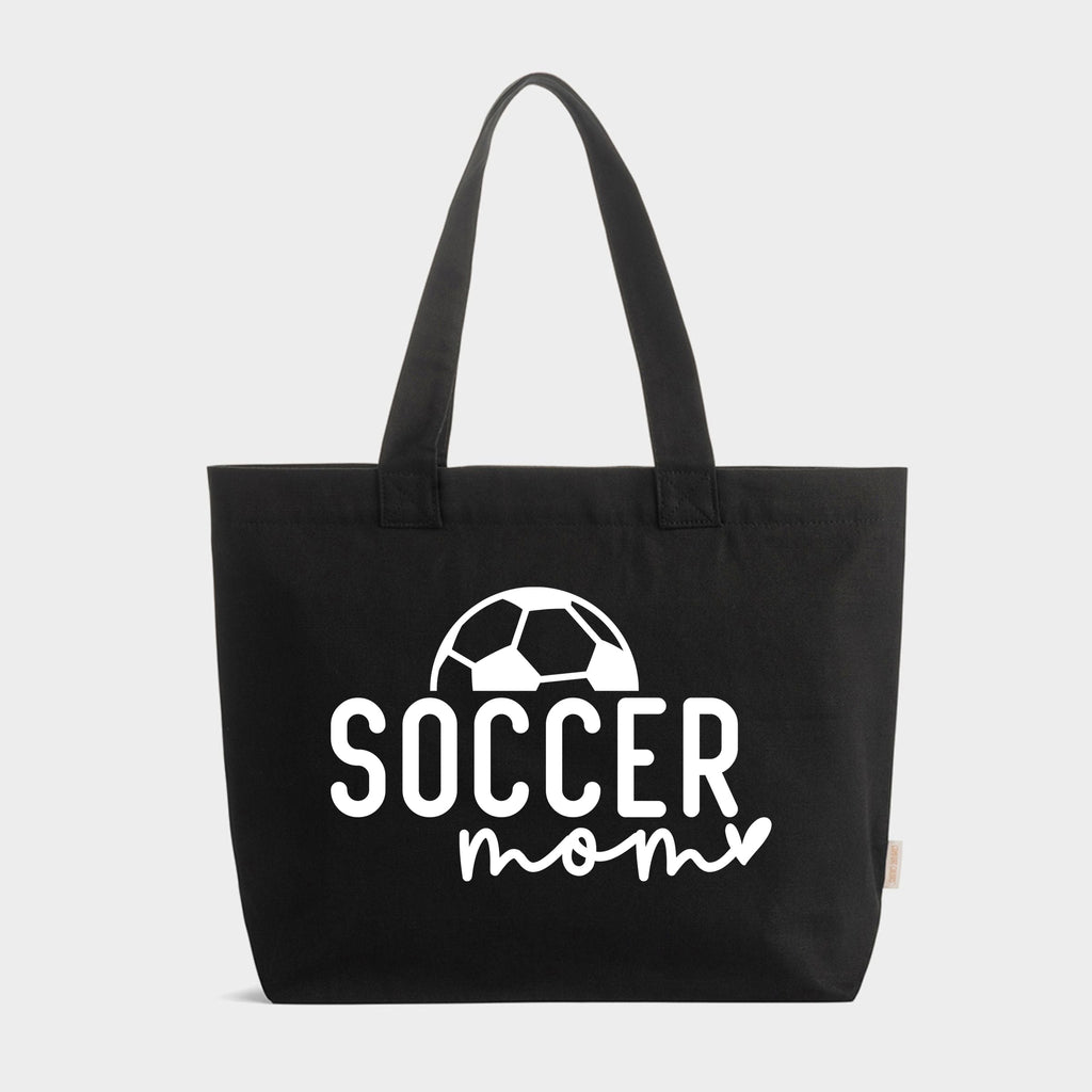 Soccer Mom Ball - Zippered Canvas Tote