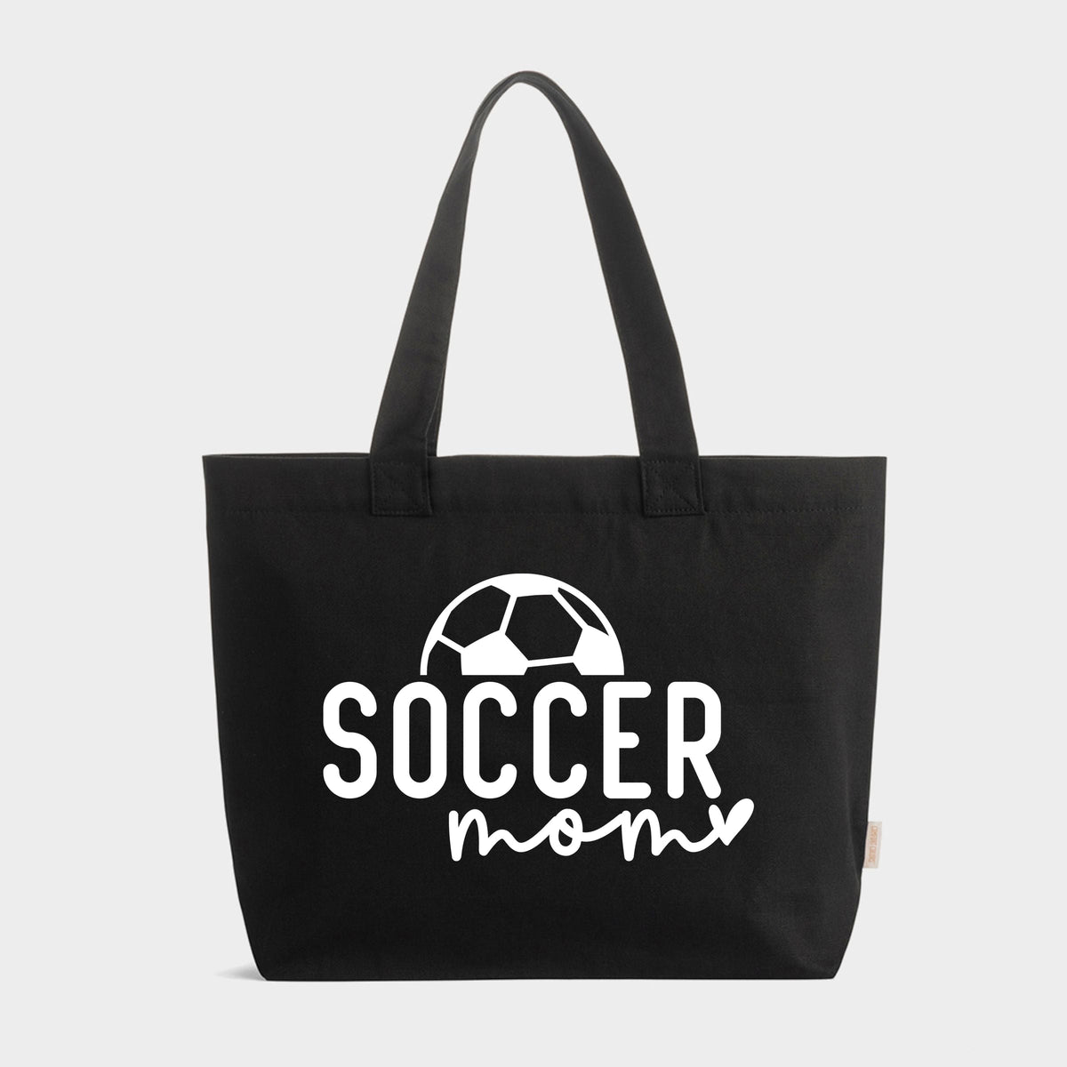 Soccer Mom Ball - Zippered Canvas Tote