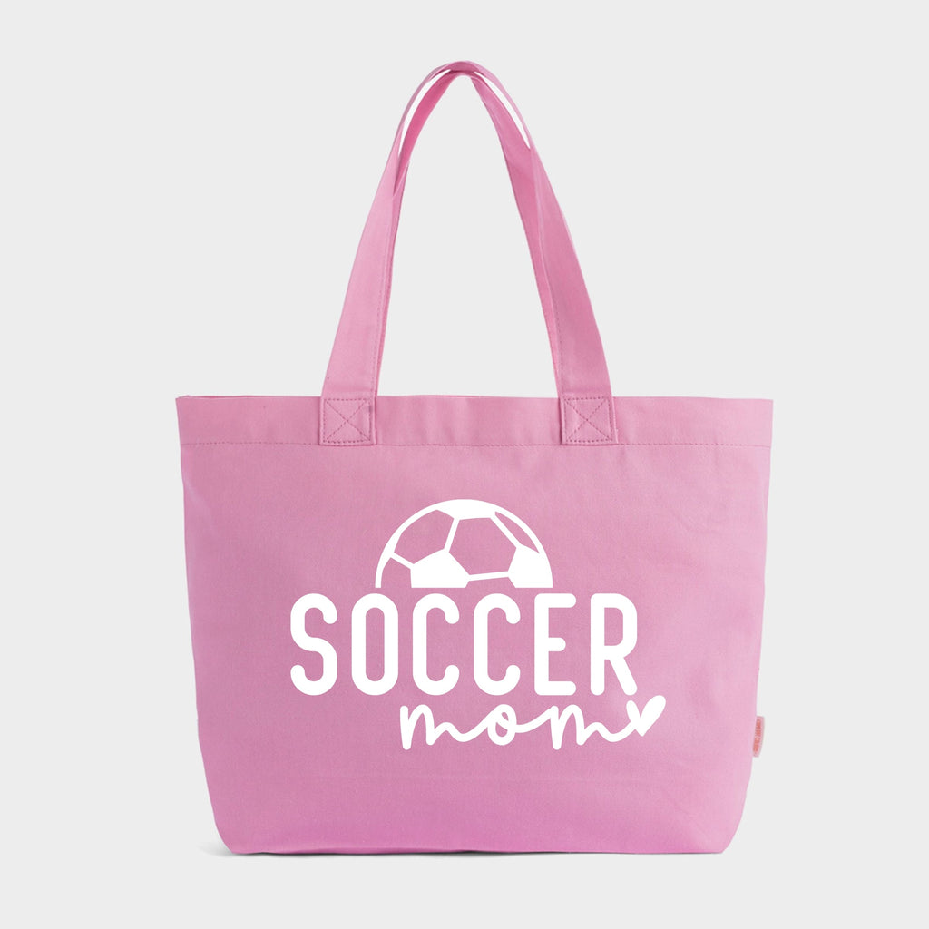 Soccer Mom Ball - Zippered Canvas Tote