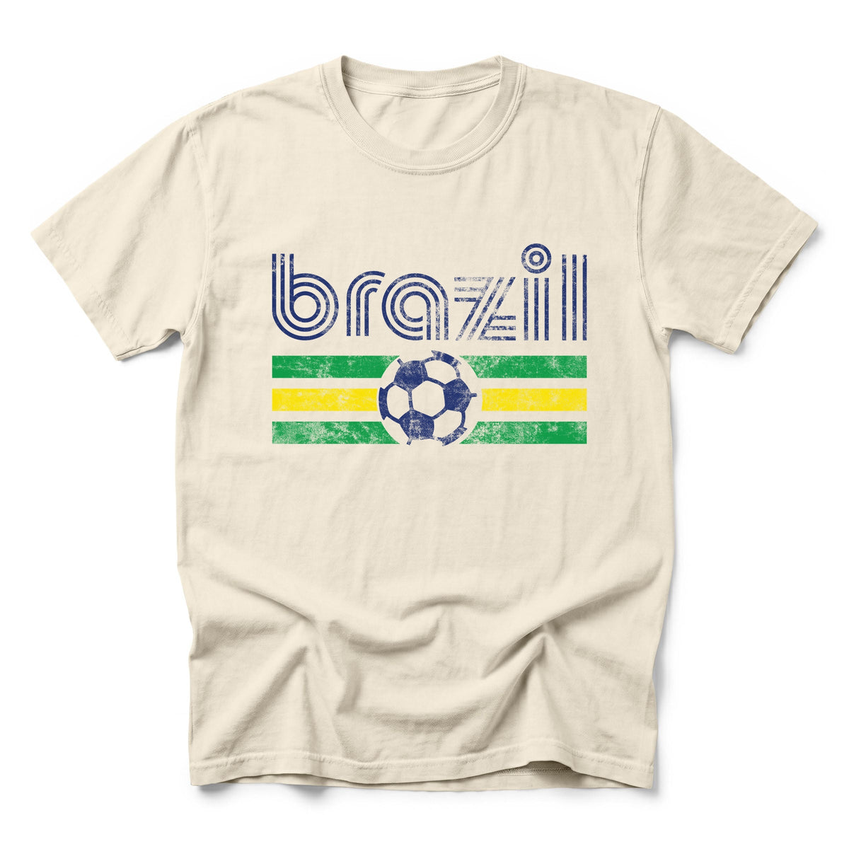 Brazil Soccer Flag - Men's Garment Dyed Graphic T-Shirt product image 5