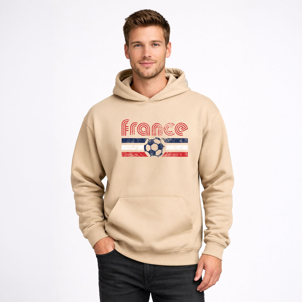 France Soccer Flag - Men's Graphic Hoodie product image 4