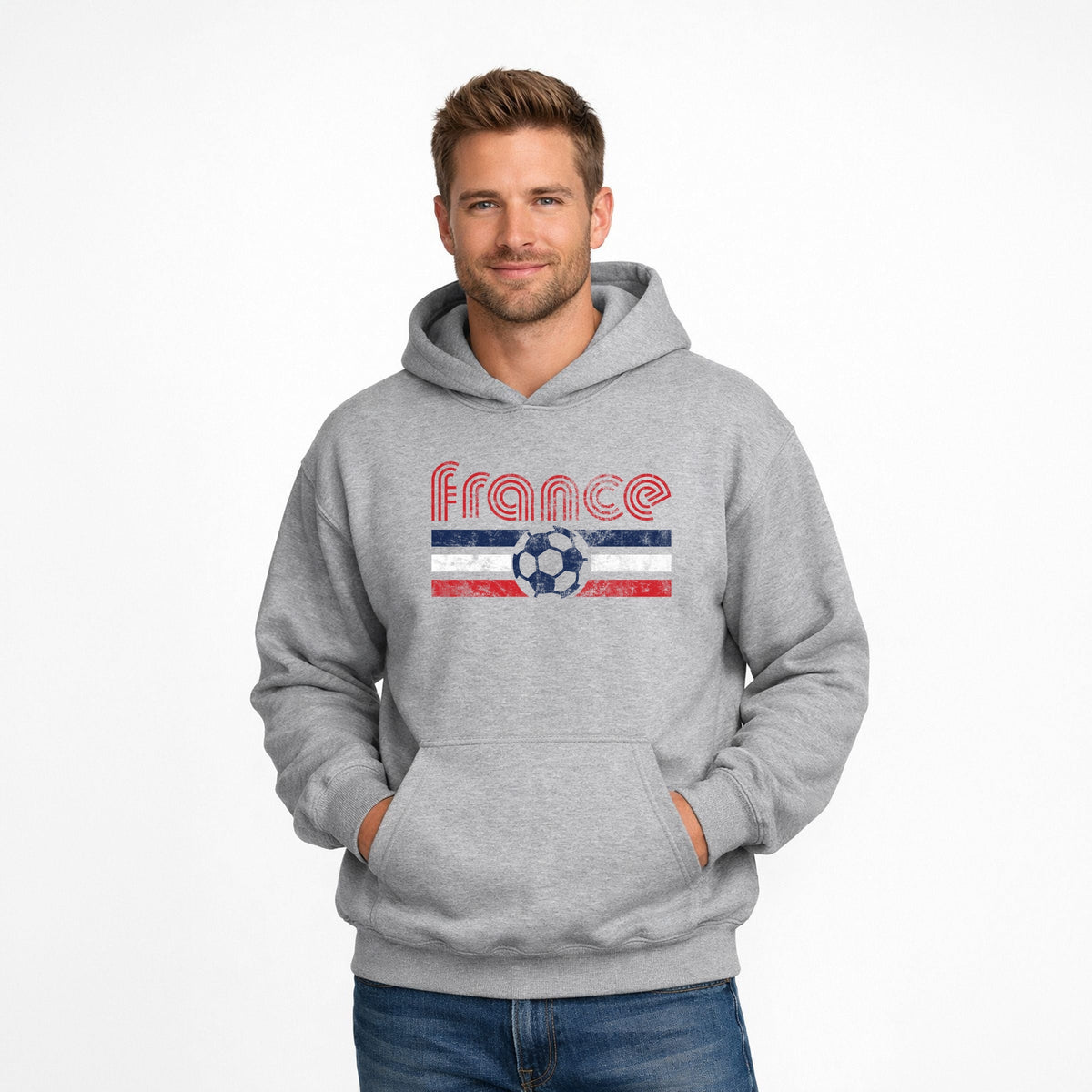 France Soccer Flag - Men's Graphic Hoodie product image 1