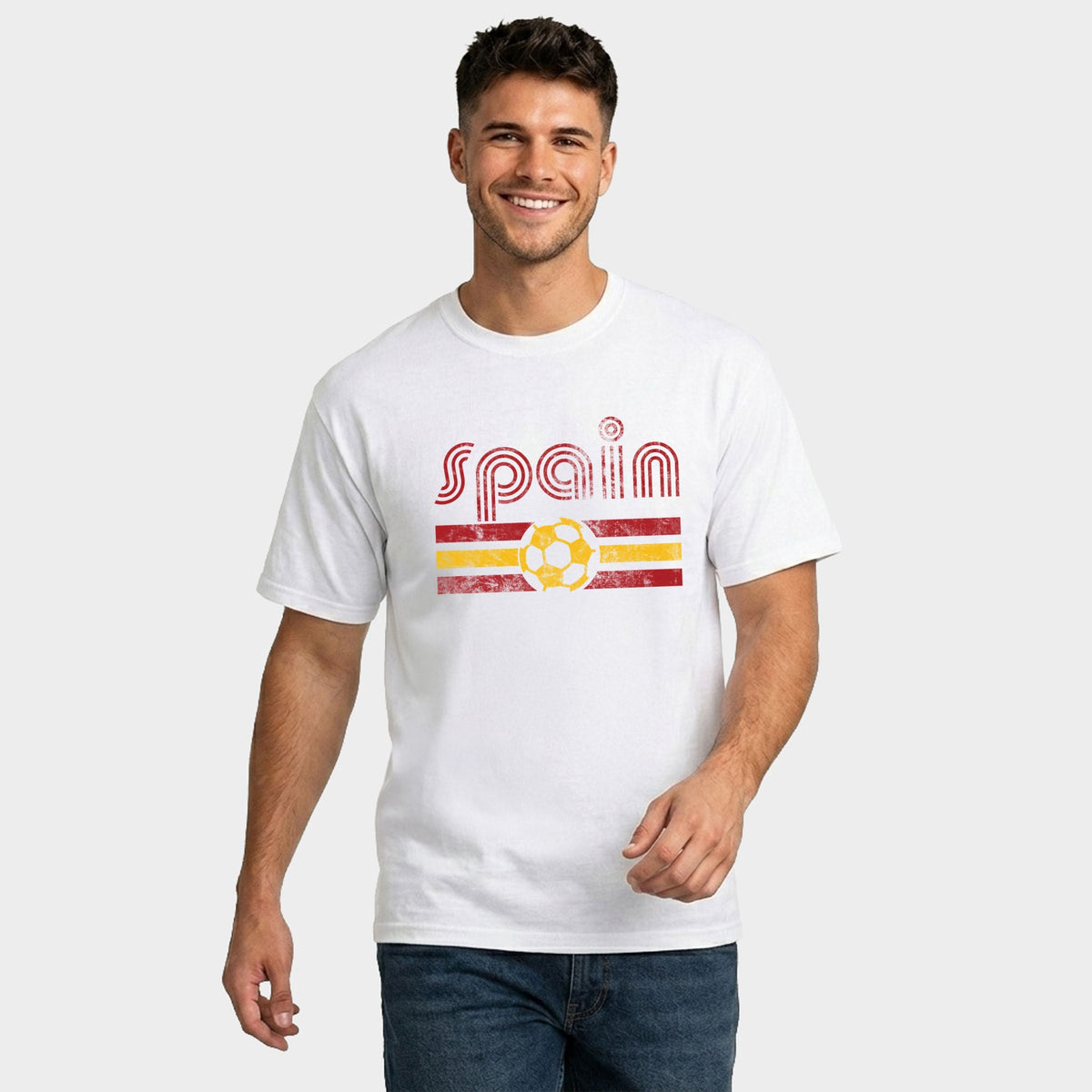 Spain Soccer Flag - Men's Garment Dyed Graphic T-Shirt product image 1
