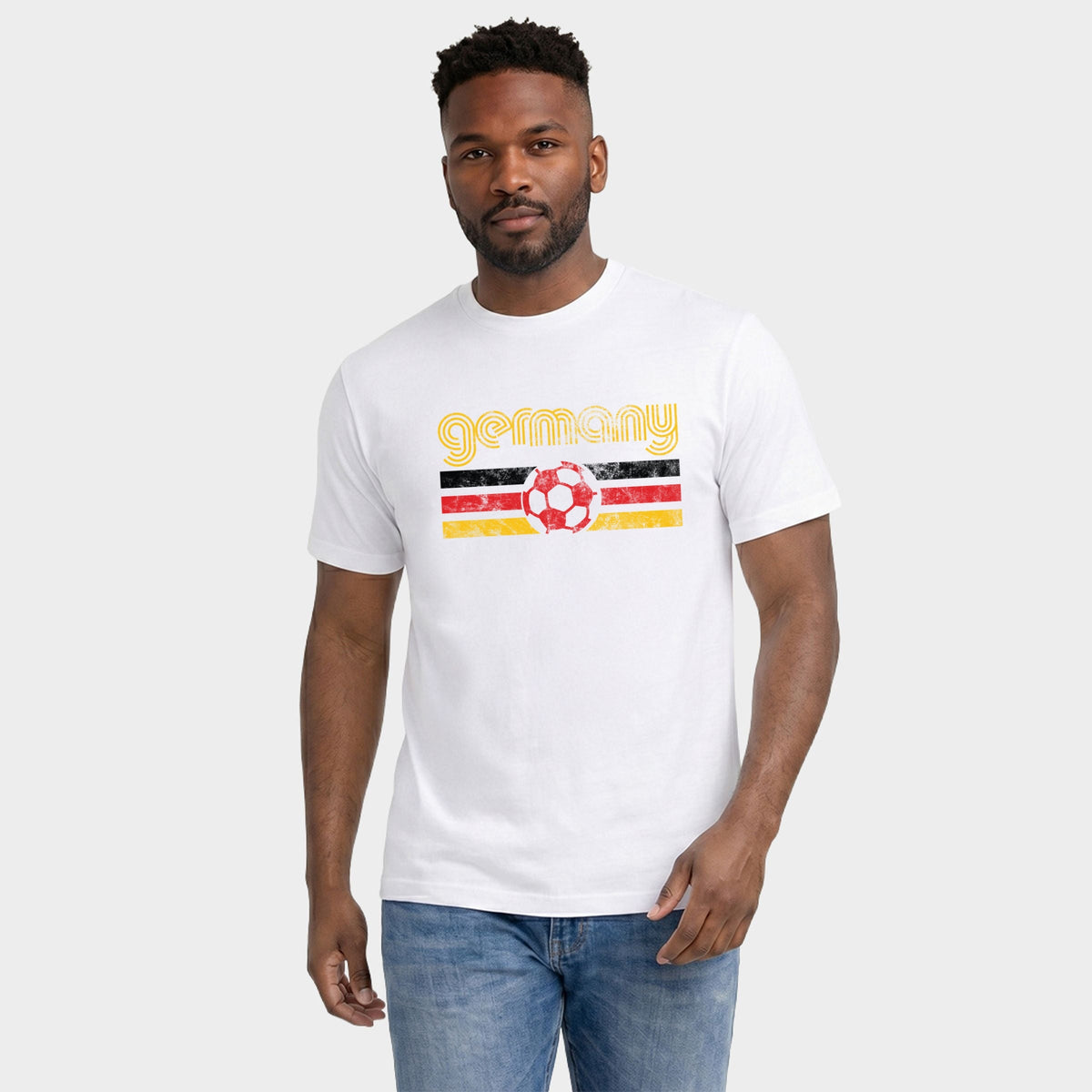 Germany Soccer Flag - Men's Garment Dyed Graphic T-Shirt product image 3