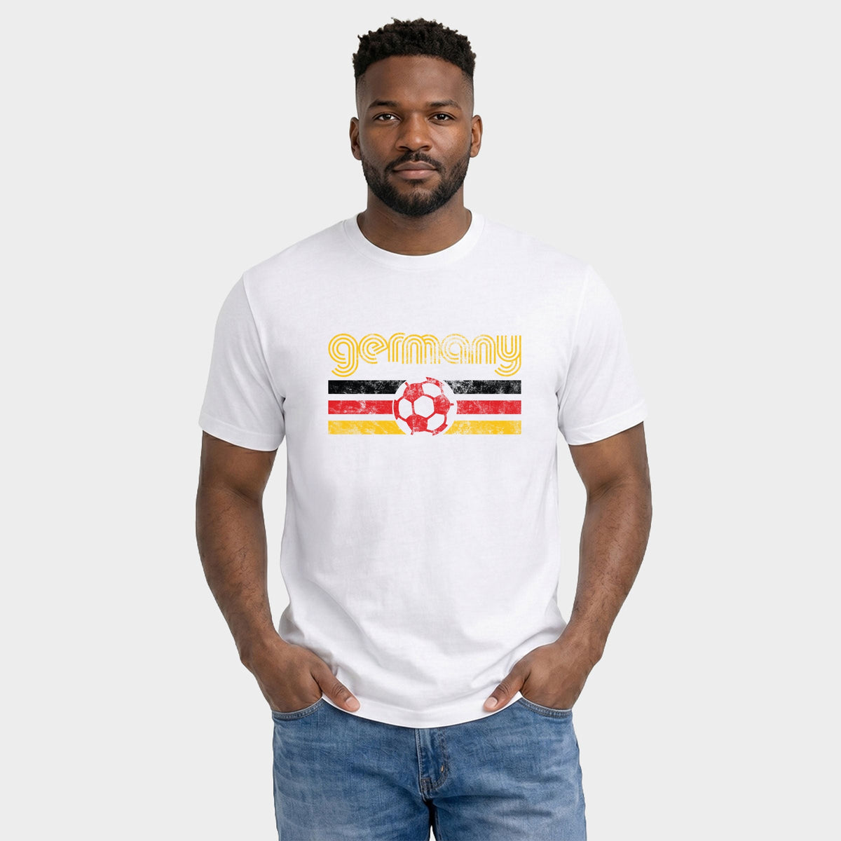 Germany Soccer Flag - Men's Garment Dyed Graphic T-Shirt product image 10