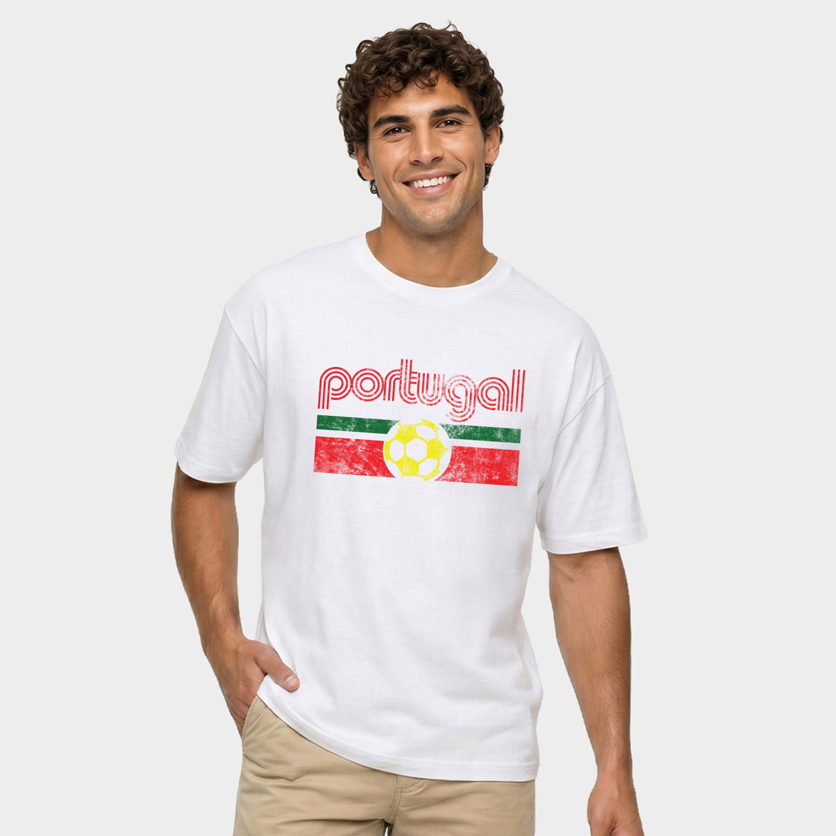 Portugal Soccer Flag - Men's Garment Dyed Graphic T-Shirt product image 2