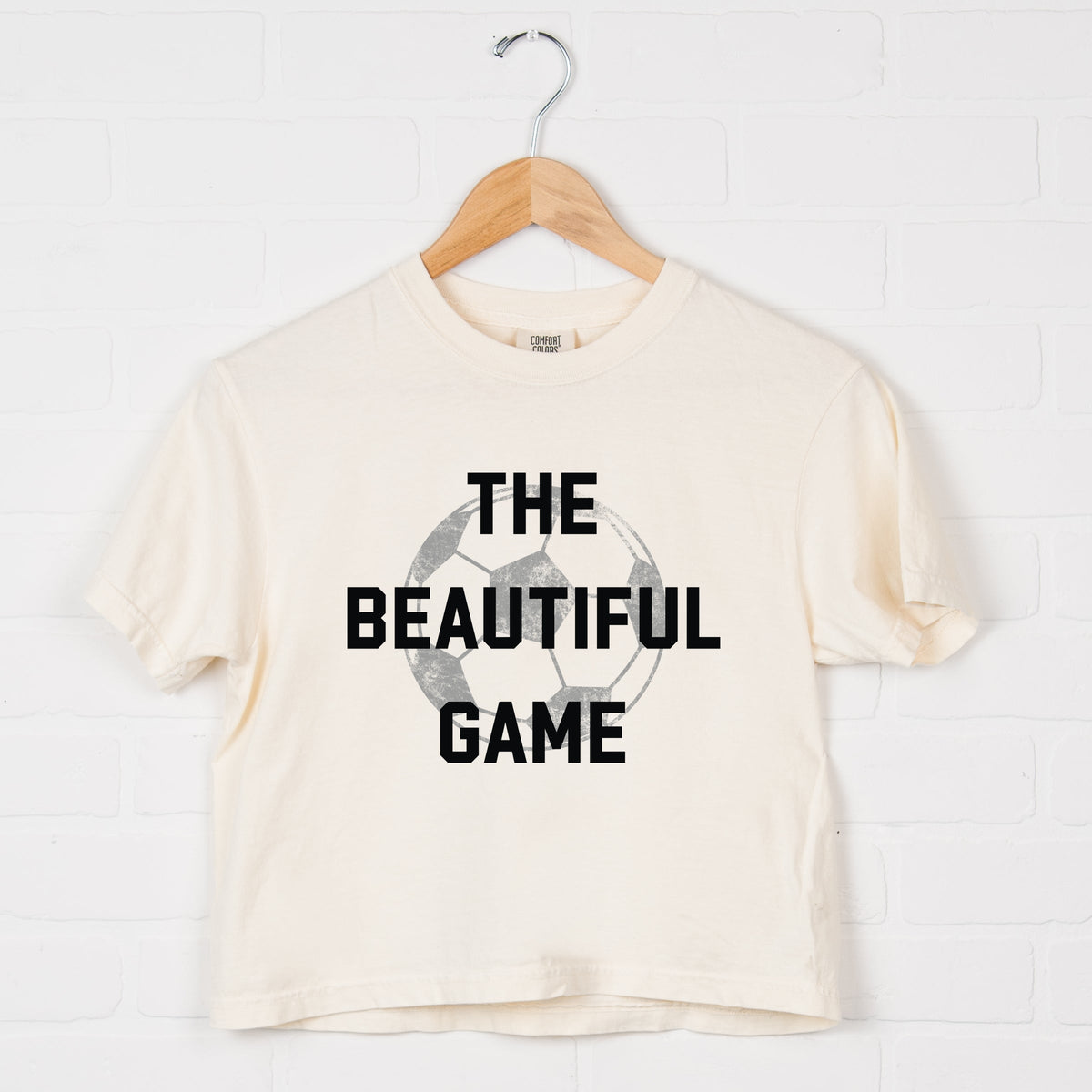 The Beautiful Game Varsity - Women's Boxy Crop Top Graphic product image 2