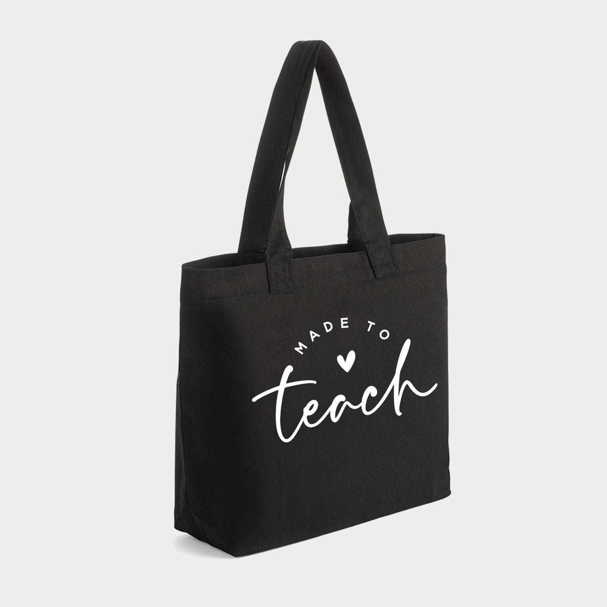 Made To Teach - Zippered Canvas Tote