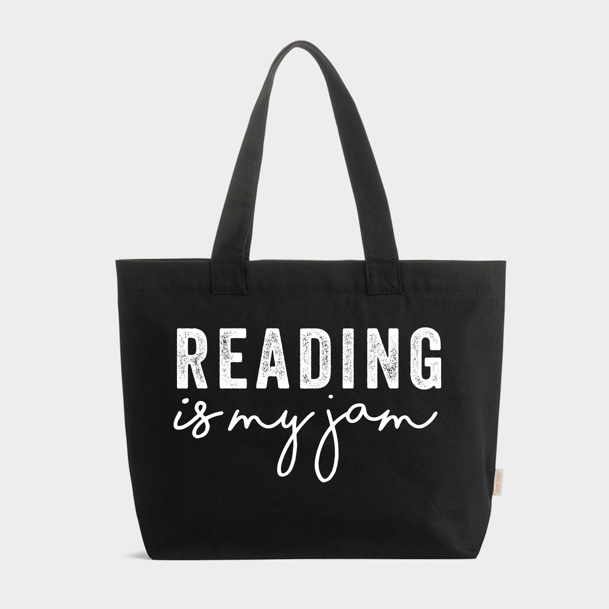 Reading Is My Jam - Zippered Canvas Tote
