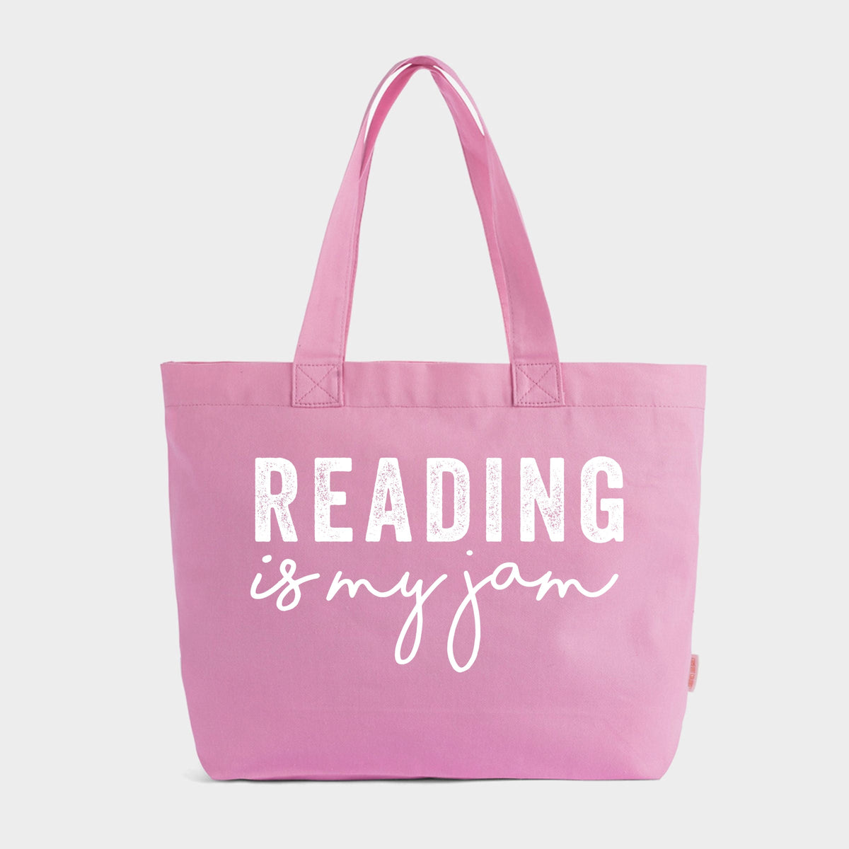 Reading Is My Jam - Zippered Canvas Tote