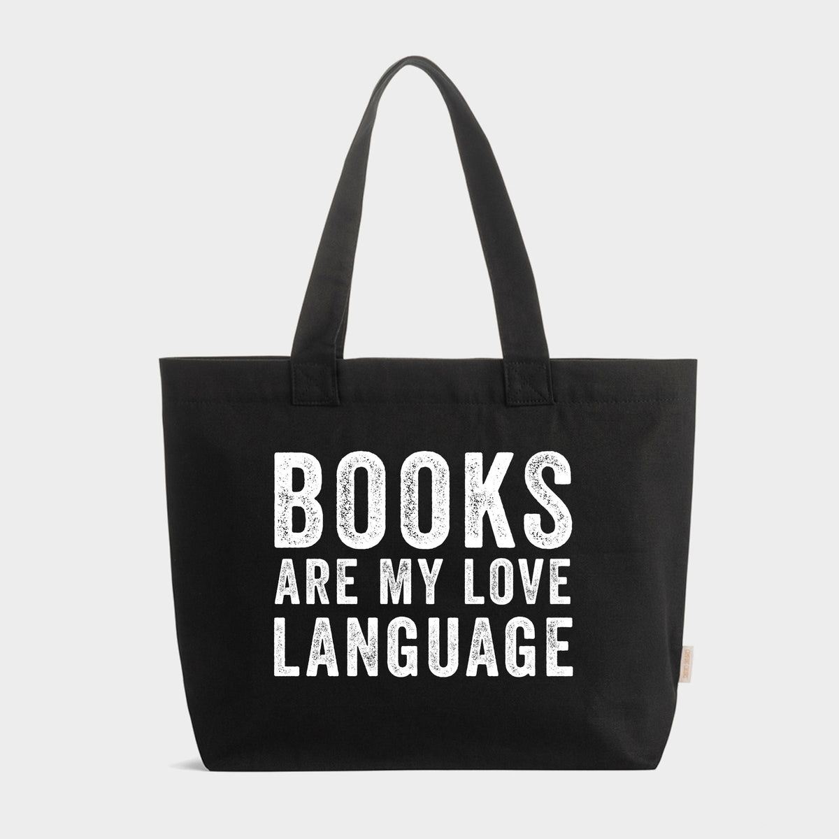 Books are My Love Language - Zippered Canvas Tote